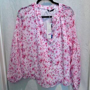 NWT Red and Pink Dokotoo blouse size Medium